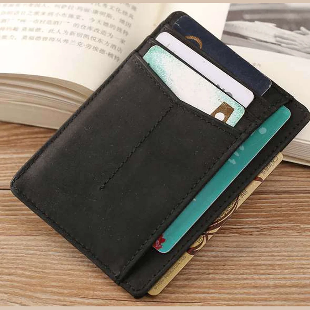 Slim Card Holder – genuine leather, wholesale from Charlie International India